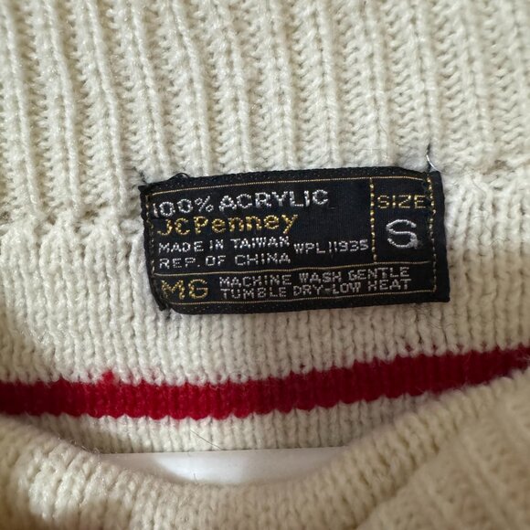 ✨267 – 70s JC Penney Nordic Knit Sweater✨ - Picture 2 of 3